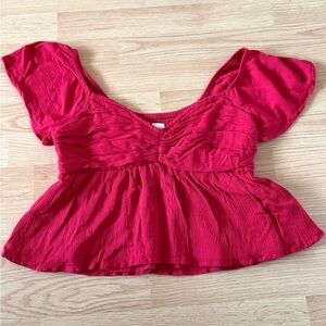 Hollister Red Women's Blouse